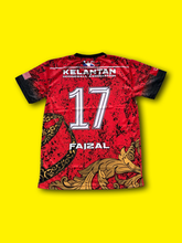 Load image into Gallery viewer, 2020 - 2022 Dodgeball Kelantan Red Jersey #17 FAIZAL
